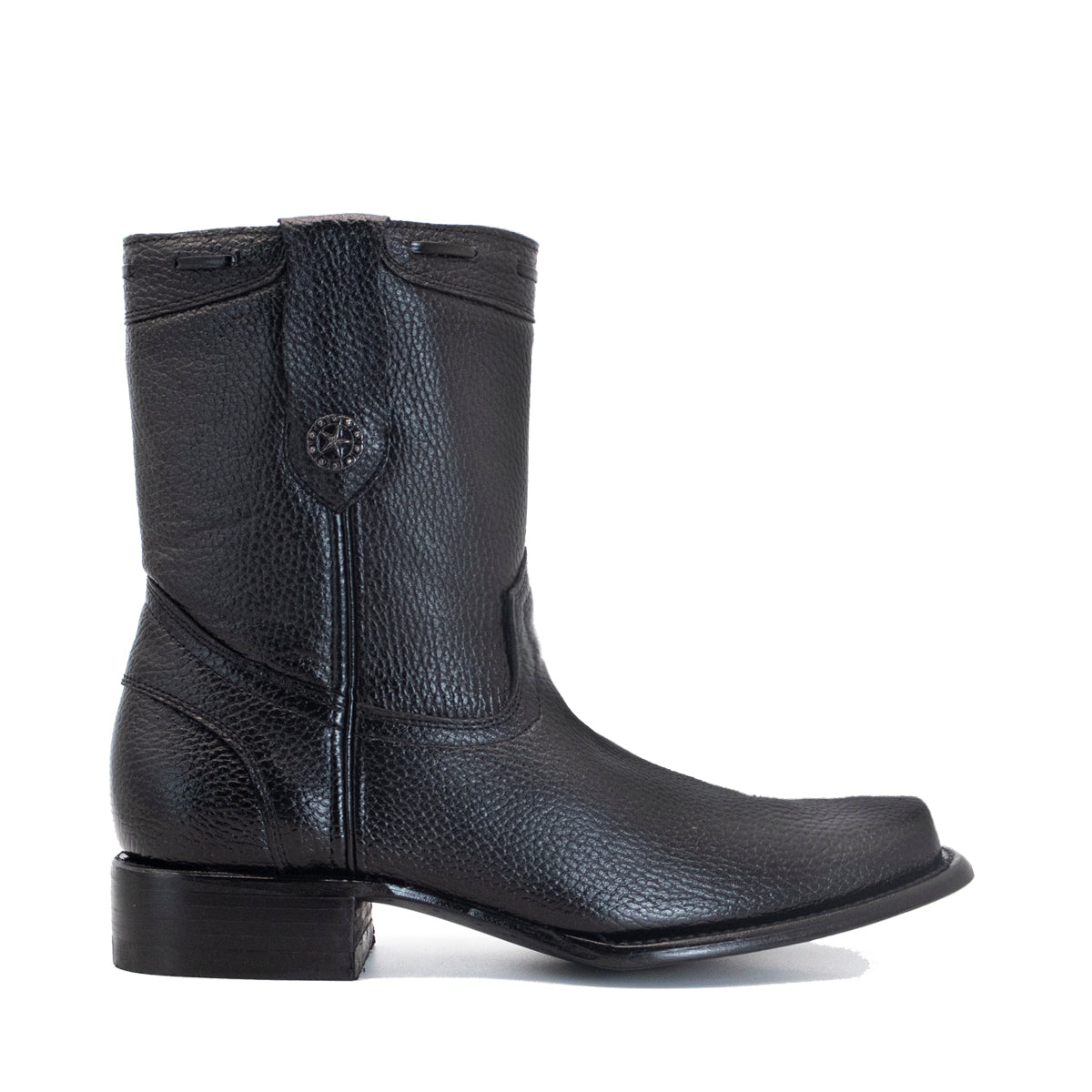 BOTAS PIEL DE VENADO NEGRO