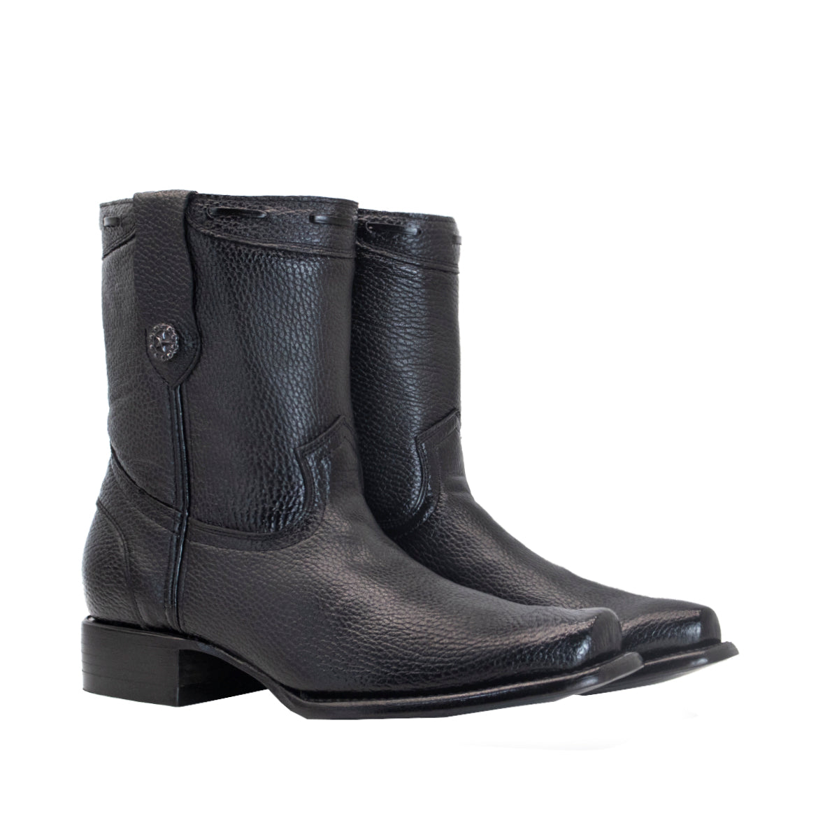 BOTAS PIEL DE VENADO NEGRO