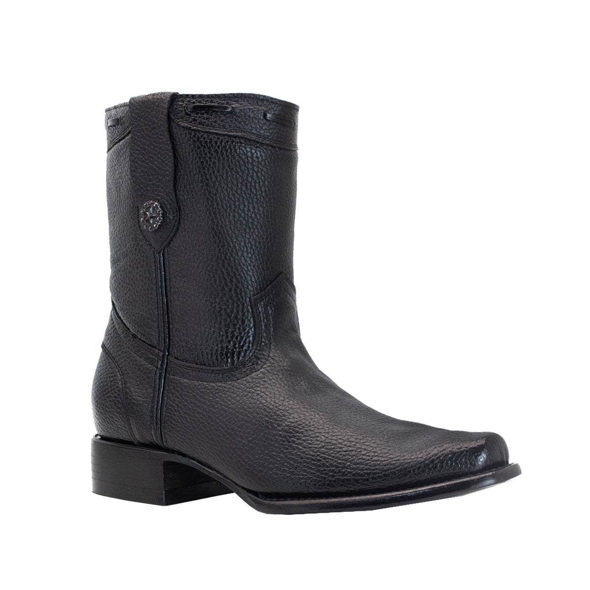 BOTAS PIEL DE VENADO NEGRO