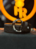 CINTURON CUADRA FORMAL PIEL DE RES CAFE