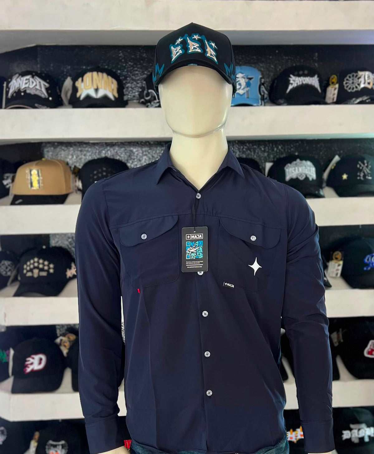 CAMISA MAJA,MANGA LARGA IMPERMEABLE