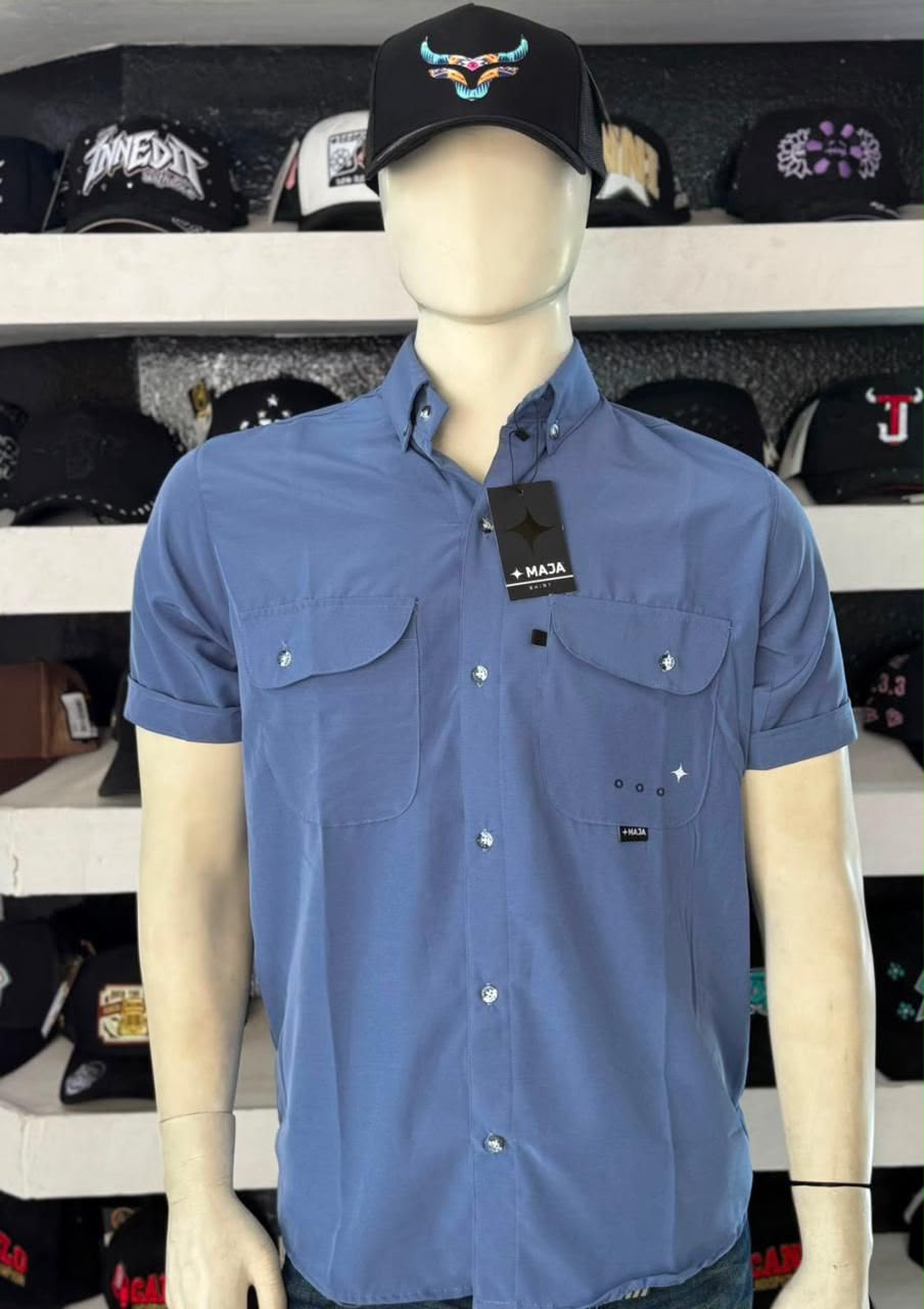 CAMISA MAJA,MANGA CORTA IMPERMEABLE