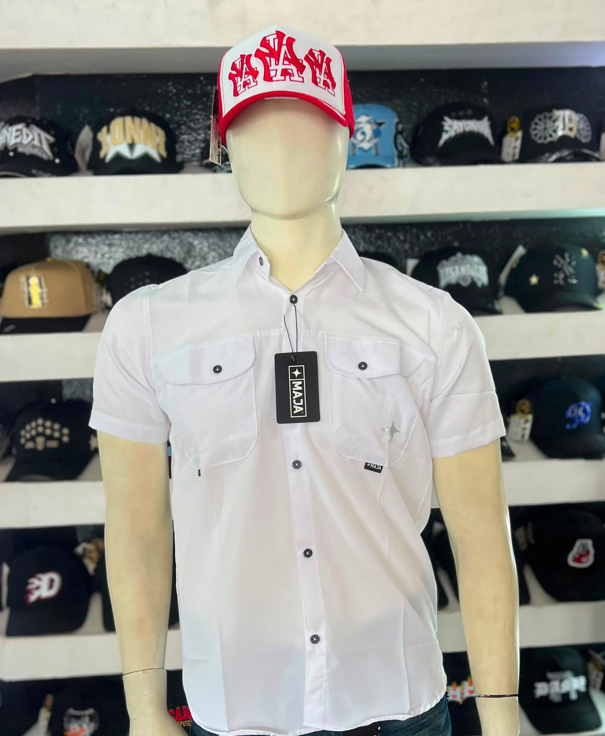 CAMISA MAJA,MANGA CORTA IMPERMEABLE