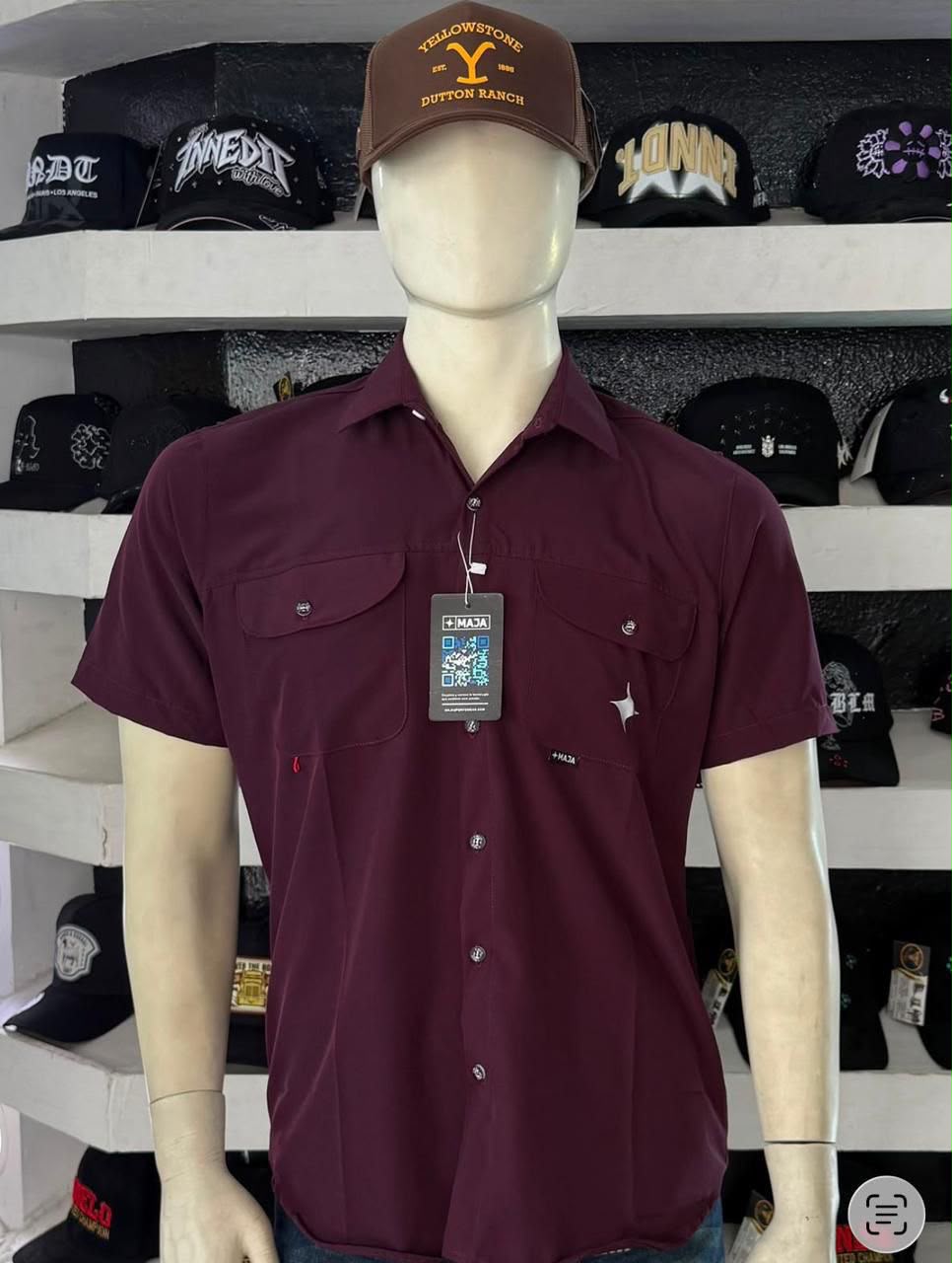 CAMISA MAJA,MANGA CORTA IMPERMEABLE
