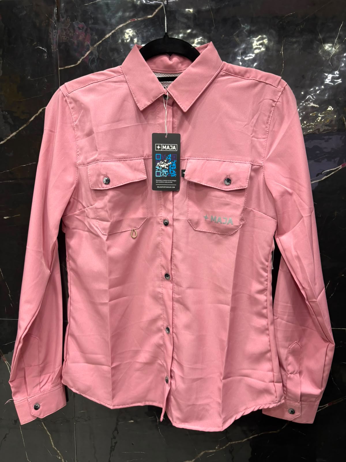 CAMISA MAJA DE DAMA ,MANGA LARGA IMPERMEABLE