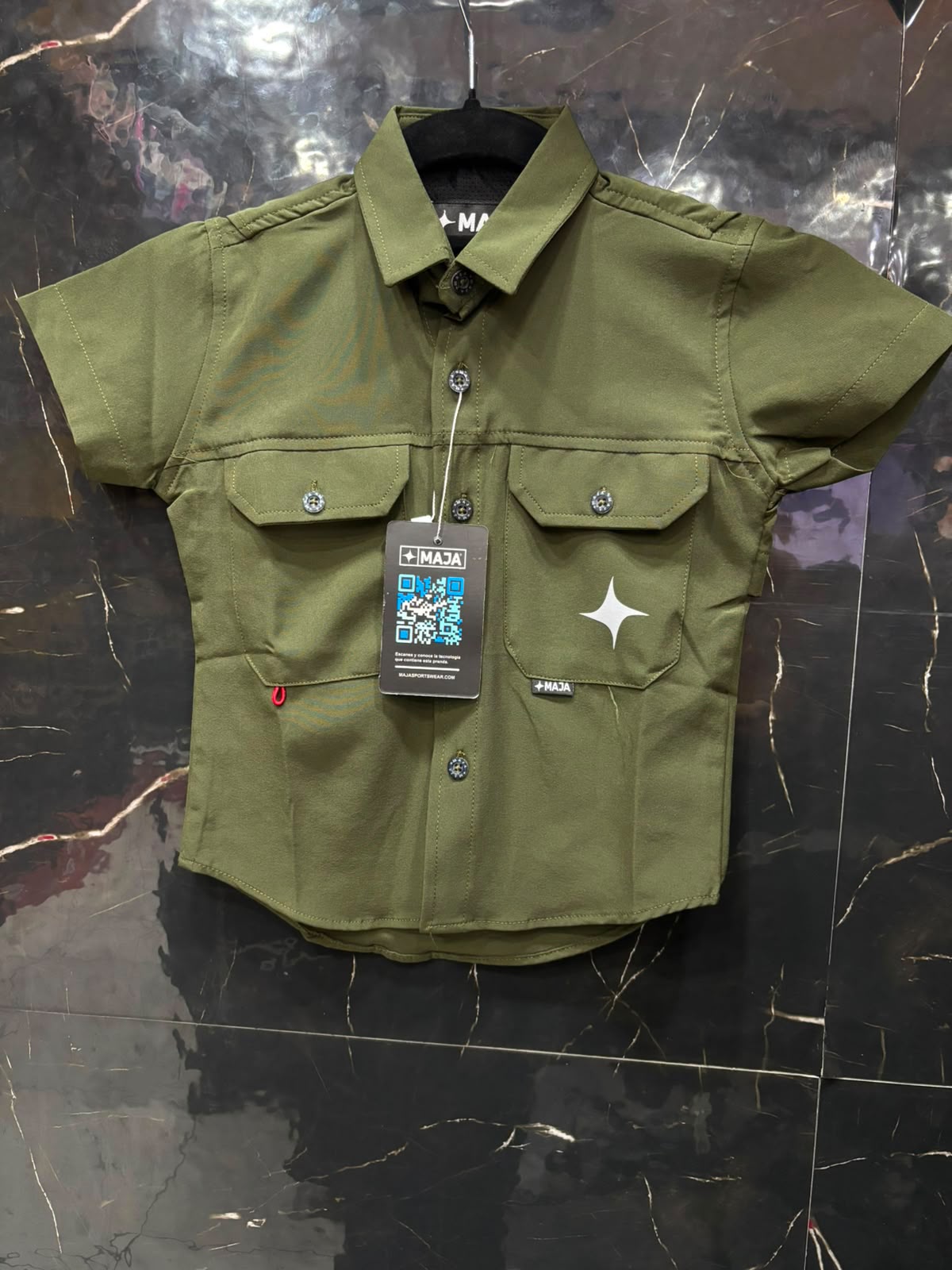 CAMISA MAJA DE NIÑO MANGA CORTA IMPERMEABLE