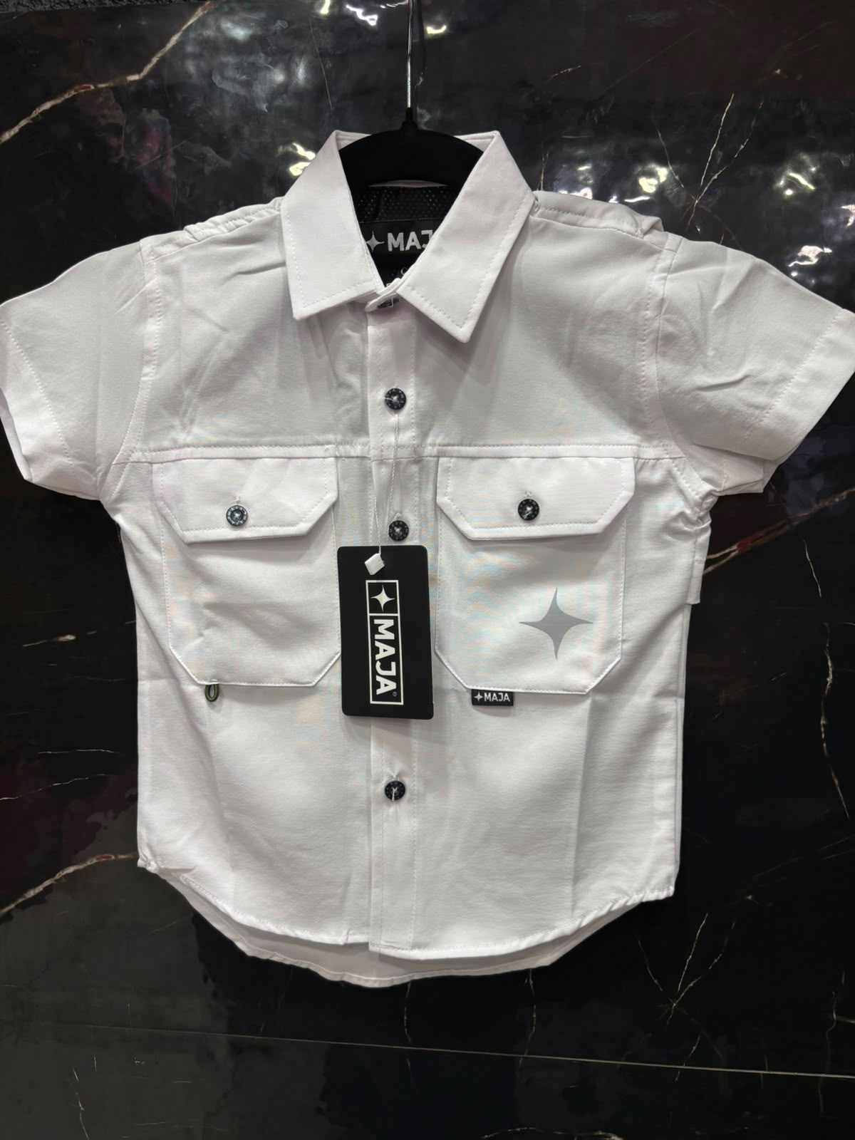 CAMISA MAJA DE NIÑO MANGA CORTA IMPERMEABLE