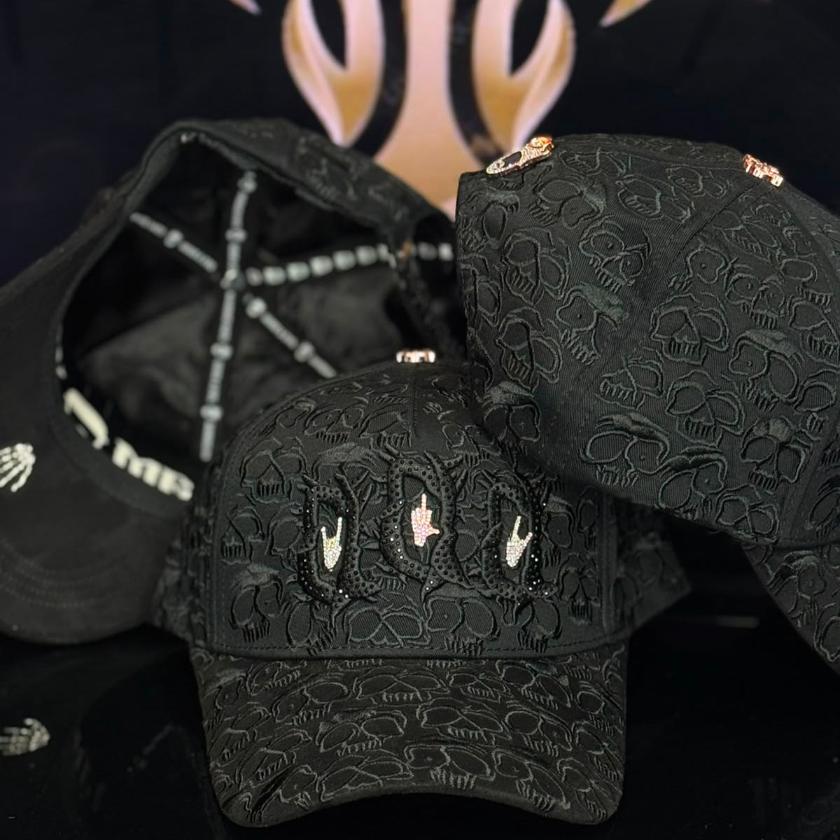 BARBA HATS-BBB HAND SKULL