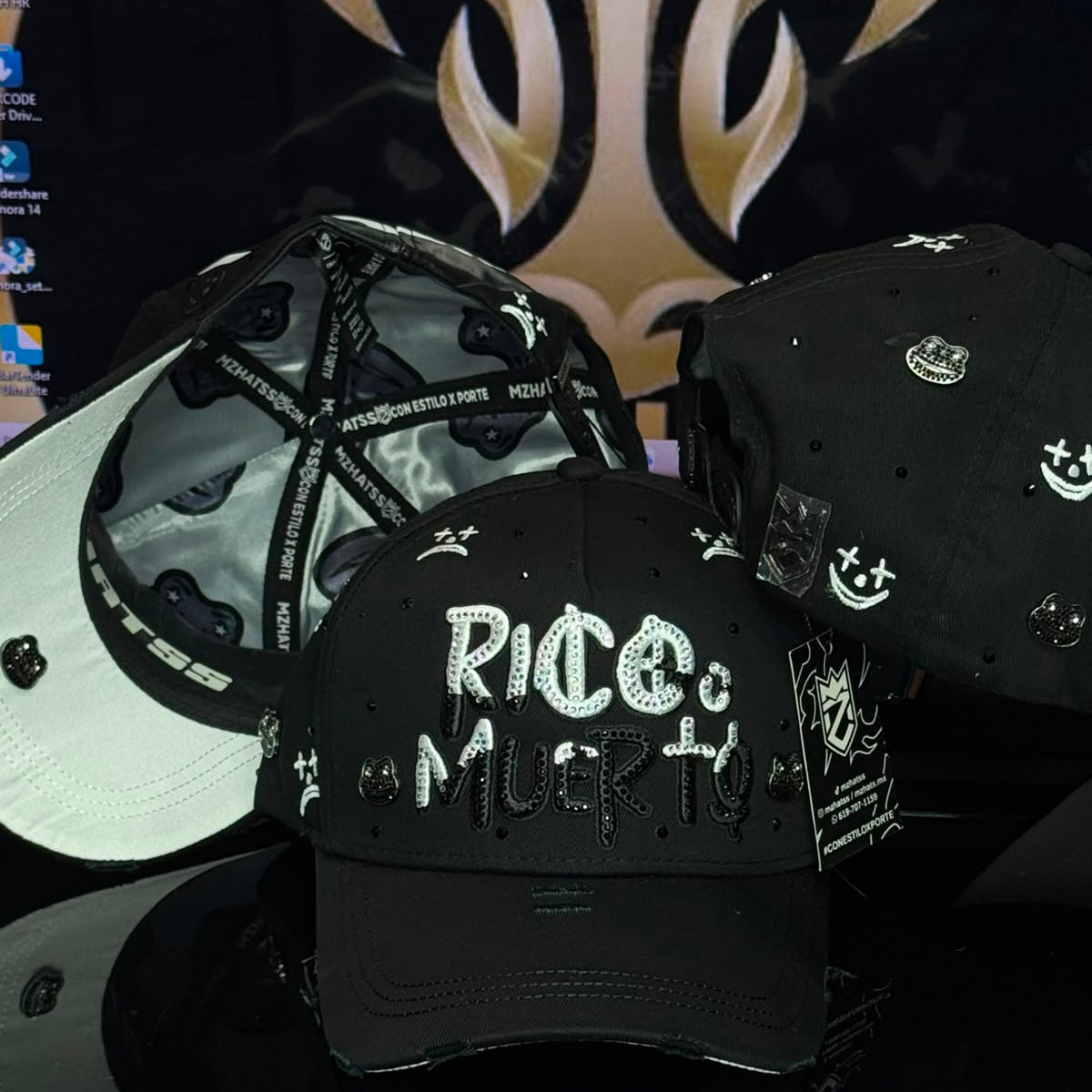 MZ HATS-RICO O MUERTO YING YANG CALIDAD G5 1.1 QUALITY