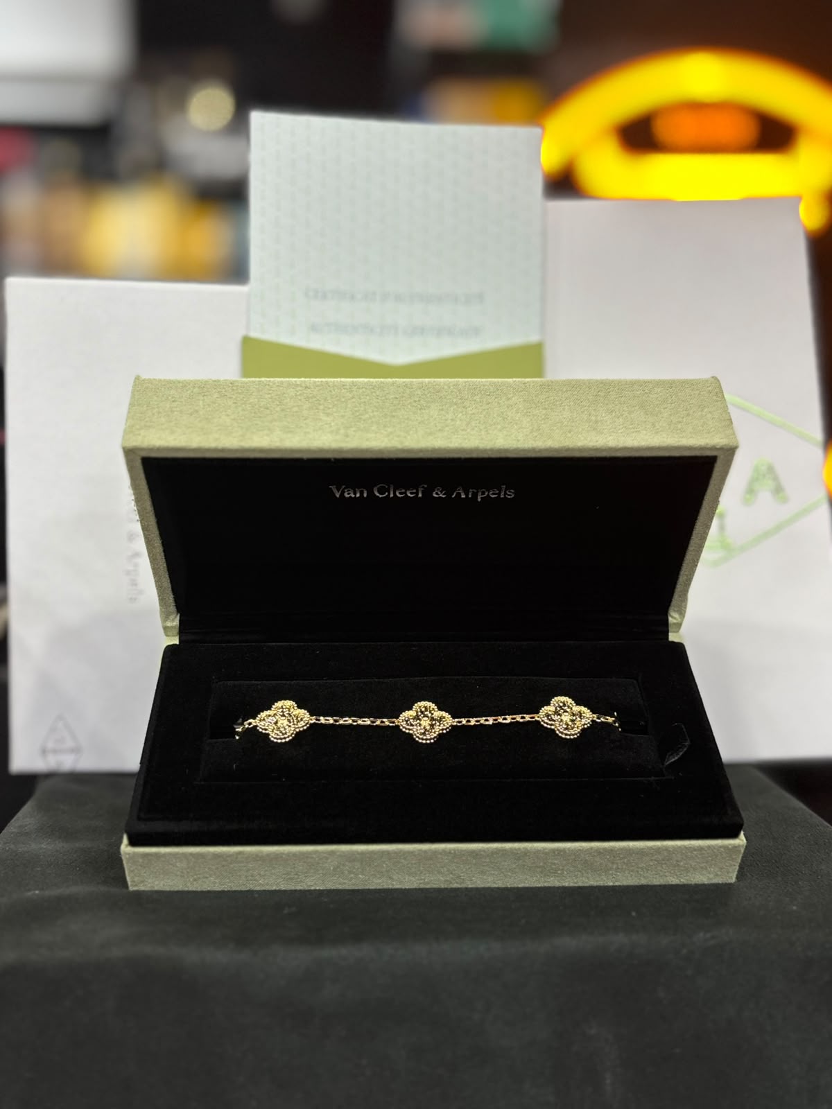 VAN & CLEEF DE PLATA 9.25 BAÑADAS EN ORO DE 10 KL