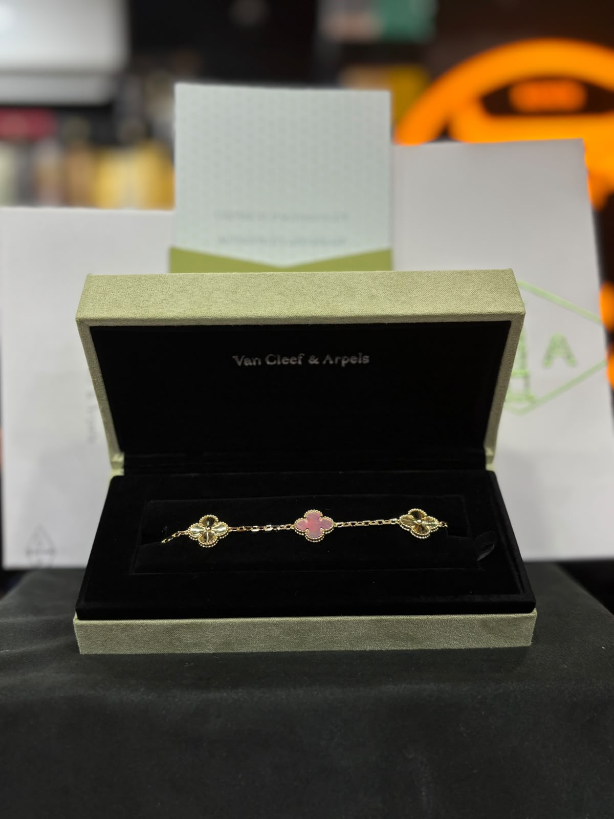 VAN & CLEEF DE PLATA 9.25 BAÑADAS EN ORO DE 10 KL