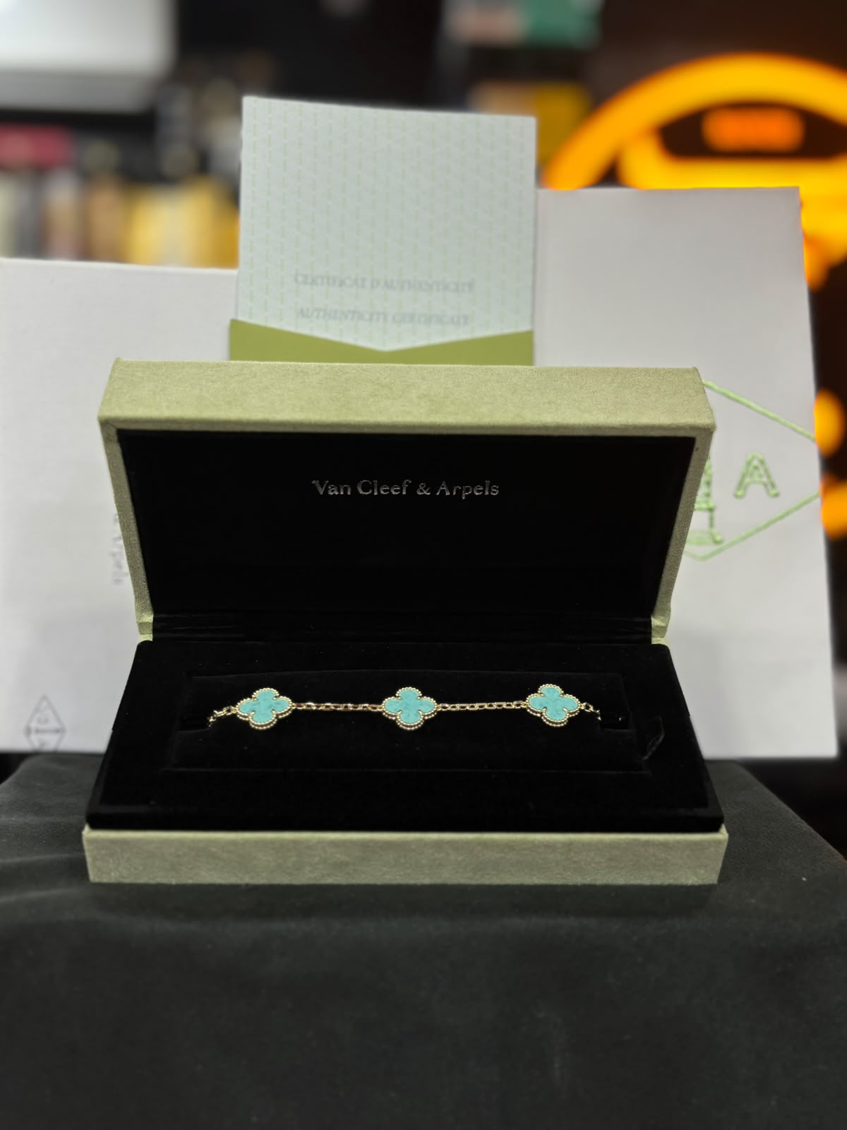VAN & CLEEF DE PLATA 9.25 BAÑADAS EN ORO DE 10 KL