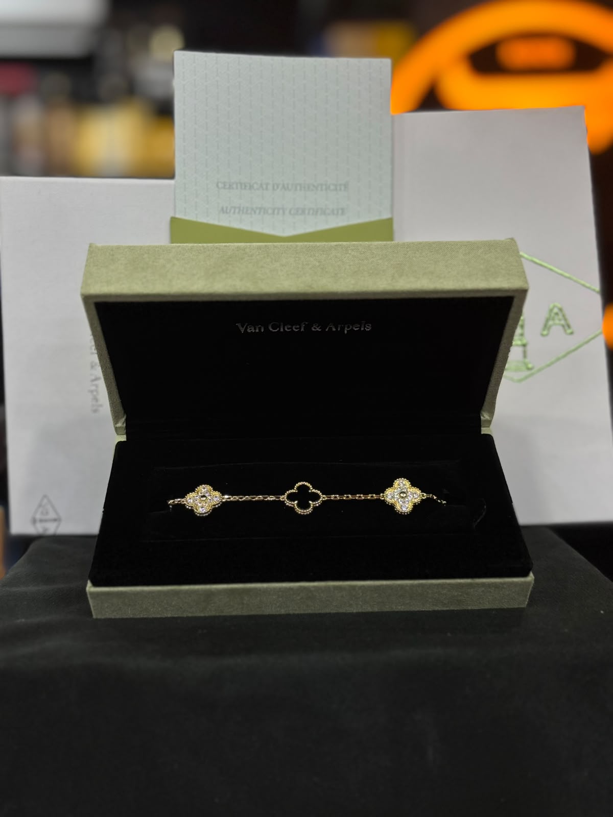 VAN & CLEEF DE PLATA 9.25 BAÑADAS EN ORO DE 10 KL