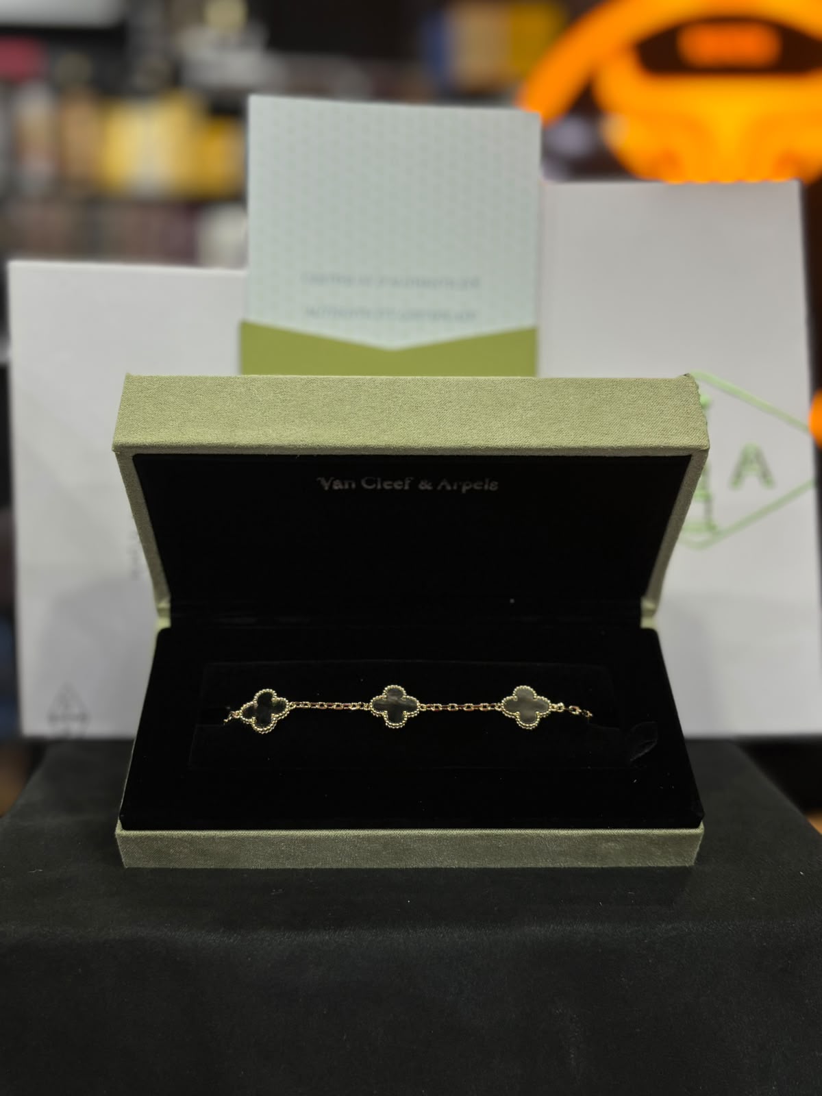 VAN & CLEEF DE PLATA 9.25 BAÑADAS EN ORO DE 10 KL