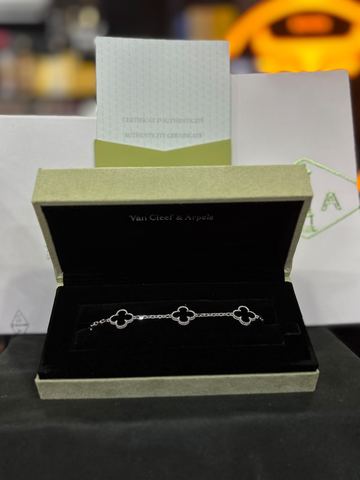 VAN & CLEEF DE PLATA 9.25 BAÑADAS EN ORO DE 10 KL